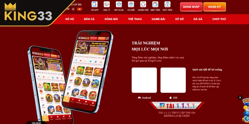 Hướng dẫn tải app KING33 cho iOS, Android Hướng dẫn tải app KING33 cho iOS, Android